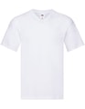 Heren T-shirt V Hals Fruit of the Loom 61-426-0 White